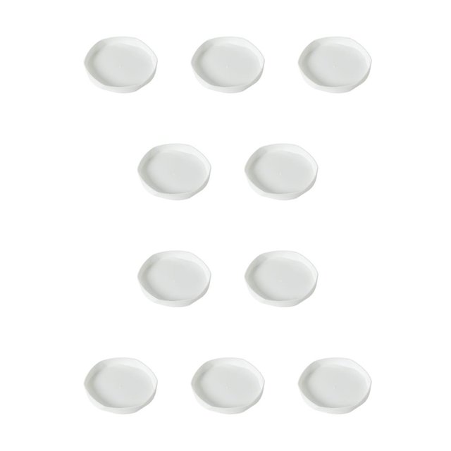 Bandeja para flores Advancent Platillo para plantas Blanco 10Conjunto