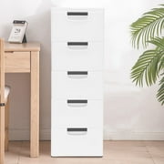 DENEST Plastic 5 Tier Drawer Dresser