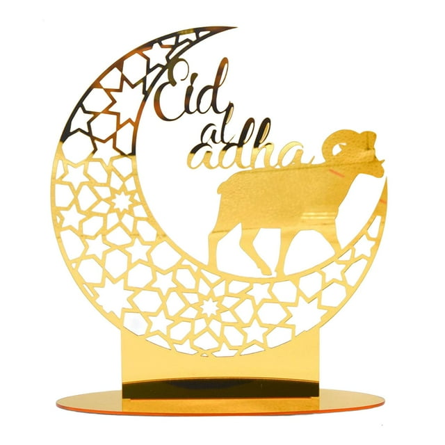Adorno acrílico para Eid Mubarak, decoración para fiestas islámicas de Ramadán Estilo B