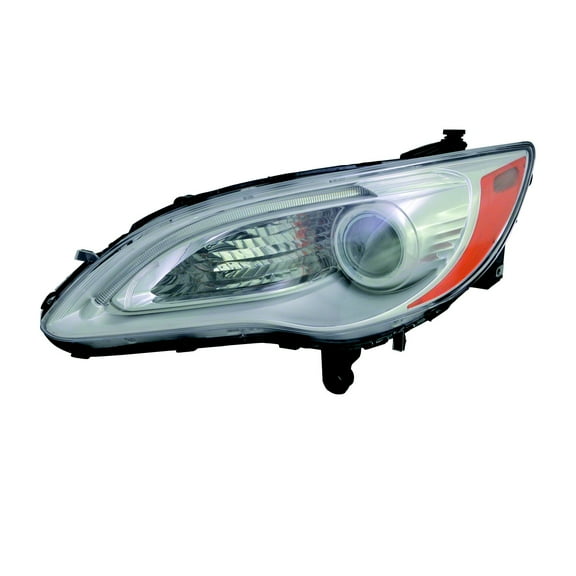New CAPA Certified Standard Replacement Driver Side Headlight Assembly, Fits 2011-2014 Chrysler 200 Convertible