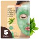 thumbnail image 1 of Purederm Green Tea Paquete de 5 máscaras faciales – Limpieza profunda hidratante calmante e hidratante para todo tipo de piel, 1 of 5