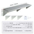 thumbnail image 6 of Stainless Steel Wall Mounted Shelf 12 x 60”, , Commercial Wall Shelf/Backsplash Food Service Storage Rack Shelving for Restaurant, Kitchen and Hotel, 6 of 8