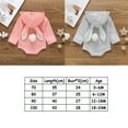 thumbnail image 3 of Douhoow 0-24M Baby Boy Girl Easter Bodysuit Long Sleeve Bunny Ear Hooded Jumpsuit Infant Playsuit, 3 of 8