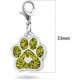 thumbnail image 3 of 10 Pack Colorful Enamel Dog Cat Kitten Paw Charms Charms with Zipper Closure for Key Rings, 3 of 3
