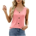 thumbnail image 4 of Tumotour Summer Tank Top For Womens Sleeveless Button Up Shirts V-Neck Loose Blouse Tops Work Blouses Tunics Vest With Pocket, 4 of 5