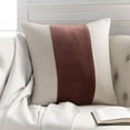 thumbnail image 2 of Surya Moza MZA-005 20 x 20" Square Cotton Pillow Cover in Brick Red/Light Beige, 2 of 4