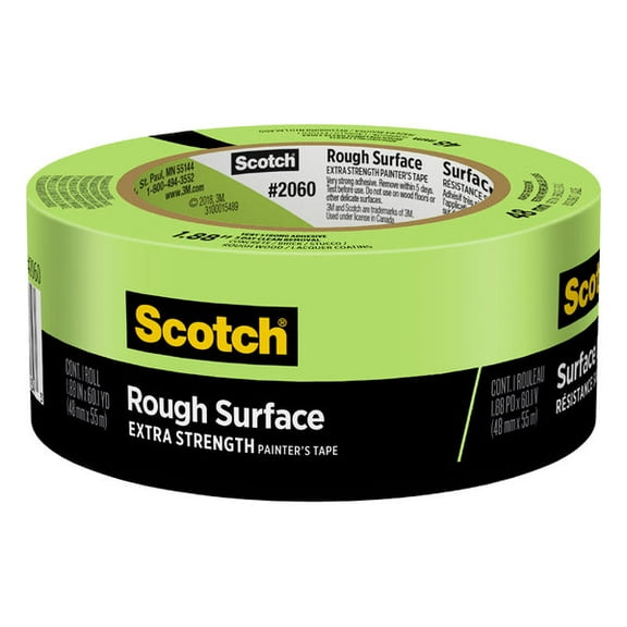 2Pc 3M Scotch 1.88 in. W X 60.1 yd L Green Extra Strength Masking Tape 1 pk