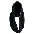 thumbnail image 4 of HJYCHN Womens Hats Stylish Knit Hat with Integrated Scarf Winter Warm Earflap Cap for Casual and Daily Wear Womens Winter Hat Black One Size, 4 of 4