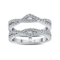 thumbnail image 3 of Lafonn Classic Sterling Silver Platinum Plated Simulated Diamond Rings (0.64 CTTW), 3 of 5