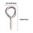 thumbnail image 2 of OUNONA 300pcs Silver Eye Pins for DIY Jewelry Making Craft Projects and Pendants, 2 of 6