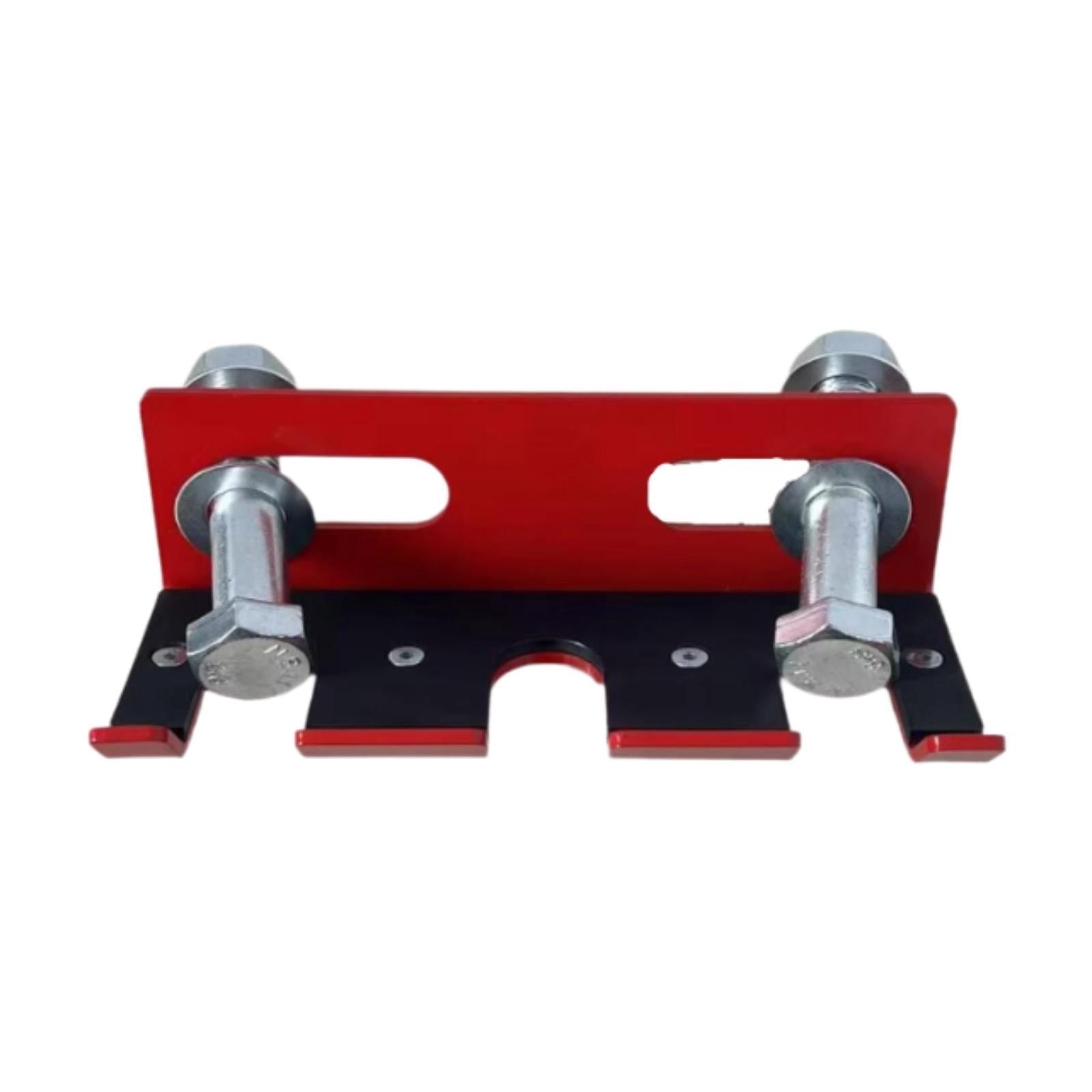 DimyFew Barbell Holder for Squat Rack for Bench Press Rack Heavy Duty Barbell Hanger Red