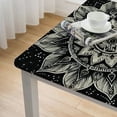 thumbnail image 5 of Acheng Sacred Geometry Stars Flowers Square Tablecloth 100% Polyester Fiber 36*36, 5 of 8