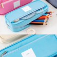 thumbnail image 3 of Simple Creative Stationery Pencil Case, Multifunctional Double Layer Pencil Bag(Pink, Usual), 3 of 5