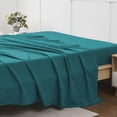 thumbnail image 3 of Sábana plana Sweet Home Collection, ultrasuave, color verde azulado, 3 of 4