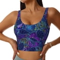 thumbnail image 2 of Lsque Turtles Printed Women'S Sports Bra, Compression, Moisture Wicking, High-Impact Sports Bra For Women,Supportive sports bra-X-Large, 2 of 9