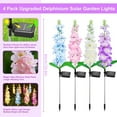 thumbnail image 6 of Jinswick Solar Flower Lights, 1 Pack Solar Garden Lights, Waterproof Solar Outdoor Lights for Yard Patio Lawn Decor for Wedding Party Garden Yard Patio Lawn Decor and Gift for Mother Yellow, 6 of 11