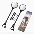 thumbnail image 1 of Bicycle Mirror, Pack Of 2, 360 Adjustable And Rotatable Rear View Mirror, Safe Convex Mirror For 22-32 Mm Handlebars, Bicycle Handlebar End Mirror For, 1 of 3