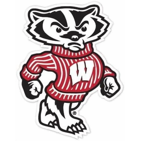 Wisconsin Badgers NCAA Vinyl Sticker Decal 9"x12" Cornhole Car Truck Bumper