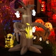 thumbnail image 4 of Costway 7.8 Ft Halloween Inflatables Scary Dead Tree Halloween Decoration with Ghost, 4 of 10