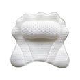 thumbnail image 2 of Ergonomic Bathtub Pillow with Strong Suction Cups, Breathable Mesh Spa Bath Cushion for Neck Head Back Support, Quick Dry Comfortable Bath Tub Accessories for Adults Relaxation, 2 of 6