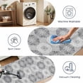 thumbnail image 6 of Washable Kitchen Runner Rug 2x5 ft Non Slip Soft Low Profile Kitchen Rug with PVC Backing, Modern Abstract Geometric Floral Rug for Kitchen Sink, Hallway & Laundry Room, 6 of 6