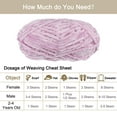 thumbnail image 4 of Uxcell 1 Skein Velvet Yarn Chenille Yarn 100g/3.5oz 87 Yards 6# Super Bulky Polyester Soft Blanket Yarn Light Pink, 4 of 6