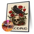 thumbnail image 1 of Cuadros Decorativos Esqueleto y Rose Parrot 5D DIY Diamond Painting Kits Full Square Drill (F964) Tmvgtek embutido en tela, 1 of 9