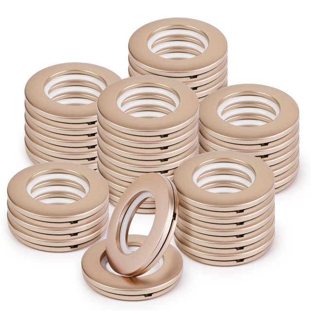 Anillos con ojales para cortinas WCIC, 32 unidades, 40 mm, café mate
