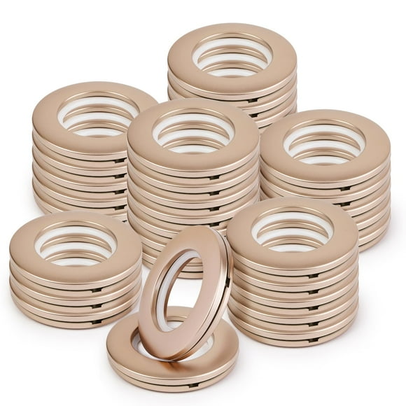 Anillos con ojales para cortinas WCIC, 32 unidades, 40 mm, café mate