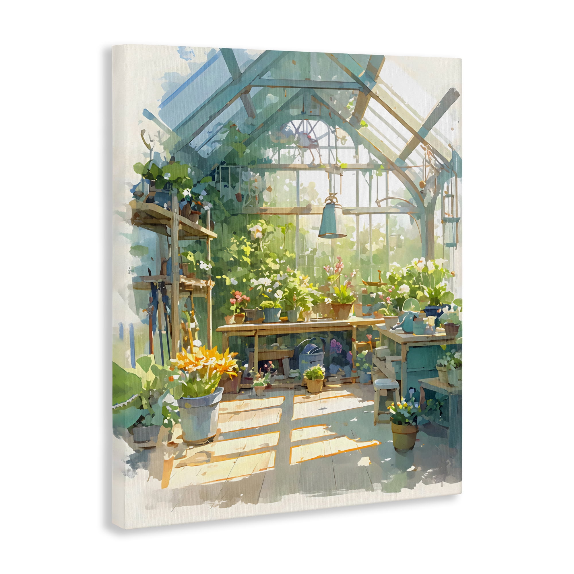 Stupell Industries Sunlit Greenhouse Plant Sanctuary Canvas Wall Art, design by Creative Studio