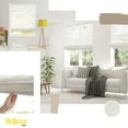 thumbnail image 4 of Yellow Blinds Cordless Sheer Roman Shade, Pacific White - 27"W X 64"H, 4 of 9