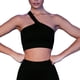 thumbnail image 5 of Naiovety Trajes de ejercicio de 2 piezas Pantalones cortos a prueba de golpes Crop Tops Gym Fitness Set Sujetador negro/S 2Conjunto, 5 of 6