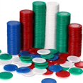 thumbnail image 1 of 400 Piezas Fichas de PóQuer de PláStico Fichas de Juego 4 Colores Tarjeta de Contador para Jugar, Contar Fichas de Juego de Bingo, 3, 1 of 7