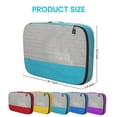 thumbnail image 3 of 5 Pack Large Capacity Packing Cubes Set for Travel, Breathable Mesh Suitcase Organizer Cube,Soft, Lightweight Fabric,Ideal for suitcase/luggage organization (15" × 12"), 3 of 7