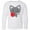 AA-White, variant on Inktastic Heart Cat Long Sleeve Youth T-Shirt