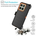 thumbnail image 2 of For Motorola Moto Edge 2025 Case,Takfox Holster Phone Case with Swivel Belt Clip [3 Layers] Heavy Duty Full Body Protection Shockproof Kickstand Cover- Black, 2 of 8