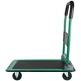 thumbnail image 3 of Push Cart , Dolly Cart with Wheels Moving Platform Hand Truck, Furniture Dolly Foldable for Easy Storage and 360 Degree Swivel Wheels with 330lb Weight Capacity, Green, 3 of 7