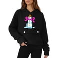 thumbnail image 6 of qucoqpe Womens Christmas Hooded Sweatshirt with Pocket Long Sleeve Oversized Pullover Hoodies for Women, 6 of 6