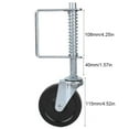 thumbnail image 3 of Rubber Gate Caster, 110lbs 360 Degree Swivels Wheel  with Side Lock Brake for Swing or Rolling Gate Support, 3 of 7