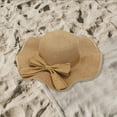 thumbnail image 7 of AWZXDE Women's Solid Sun Hat with Ruffle Brim,Cap for Casual Style and Sun Khaki,One Size, 7 of 7