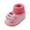 Pink, variant on Gibobby Newborn Baby Boy Girl Soft Fleece Booties Stay On Infant Slippers Socks Shoe Non Skid Gripper Toddler First Walkers Winter Ankle Crib Shoes(Coffee,9-12 Months)