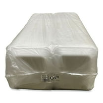 GEN 8PWH 10.8 in. x 8.82 in. x 1.5 in. #8P Meat Trays - White (200/Carton)