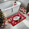 thumbnail image 6 of Yhmxh Santa Claus Bath Mat, Christmas Bathroom Decor Diatom Mud Mat, Absorbent Cute Winter Snow Christmas Bathroom Rug, Non-slip Christmas Rugs Machine Washable, Bathroom Mats for Bathtub Sink, 6 of 7