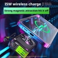 thumbnail image 4 of Magnetic Power Bank, 3-in-1 Wireless Wall Charger Fast Charging with Foldable AC Wall Plug, USB-C Cable, Foldable Stand, 4 of 8
