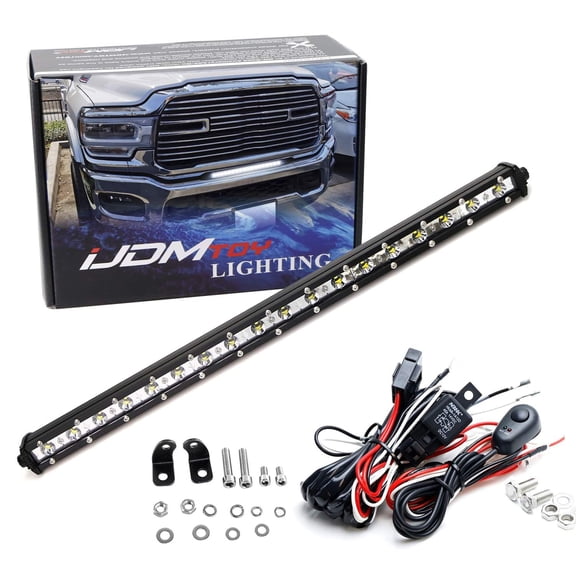 20" 54W High Power Ultra Slim LED Light Bar Kit w/ Relay Wiring Harness For Off-Road Truck SUV ATV UTV