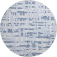 thumbnail image 2 of Addison Rugs Mayfield Premium Machine Washable Transitional Stripes Blue Round Rug, 8' x 8', 2 of 6
