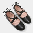 thumbnail image 5 of Paokuoon Toddler Girls Leather Shoes Little Kids Girls Mary Jane Dress Shoes Uniform Flats for Girls Thick Non-slip Sole Casual Shoes, 5 of 8