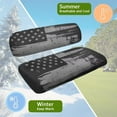thumbnail image 6 of Pzuqiu Flag Golf Cart Front Seat Cover Set Gray Lightweight Golf Cart Seat Blanket Fit for Club Car Precedent Ordinary Front Seat Cushion Breathable Comfortable, 6 of 7