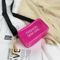 thumbnail image 5 of Women Laser Transparent Shoulder Messenger Bag Crossbody Bag PVC Jelly Small Tote Bag BLACK, 5 of 8