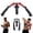 Red, variant on AbahubFit Twister Arm Exerciser, 22-440lbs Hydraulic Power Chest Expander, Adjustable Home Gym Equipment for Upper Body Strength Training
